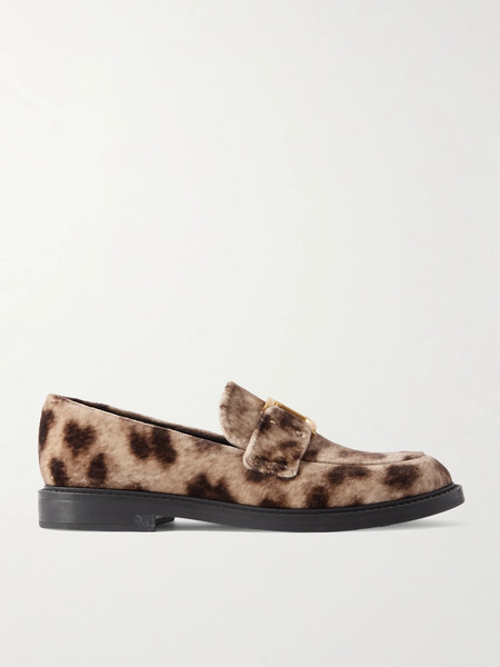  Chloé   Marcie Leopard Print Velvet Loafers   Leopard Print 