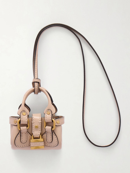  Chloé   Mini Paddington Leather Keychain   Baby Pink 