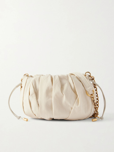  Chloé   Pleated Shell Shoulder Bag   White 