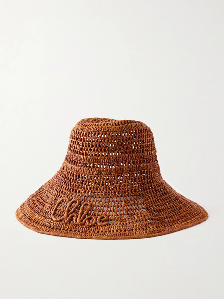  Chloé   Raffia Hat   Brown 