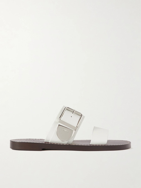  Chloé   Rebecca Leather Slides   White 