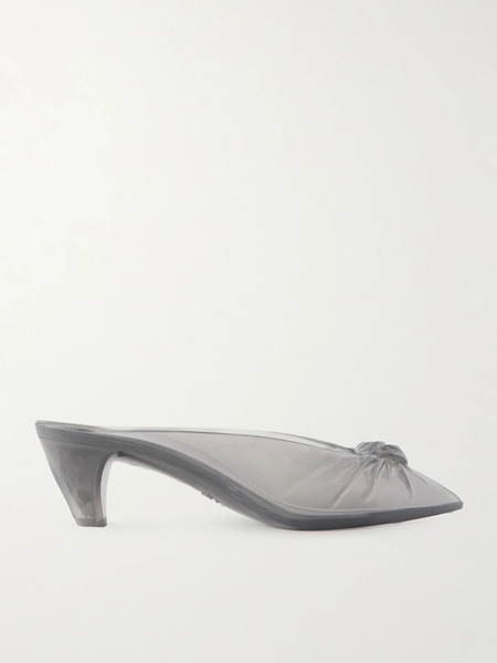  Chloé   Ruched Tpu Mules   Gray 