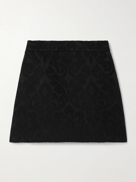  Chloé   Wool Blend Jacquard Mini Skirt   Black 