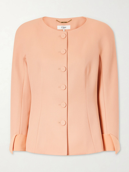  Chloé   Wool Crepe Jacket   Pink 