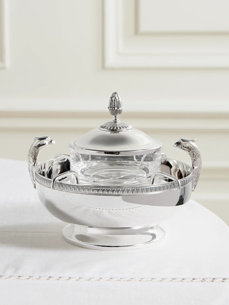  Christofle   Malmaison Silver Plated Caviar Serving Set   One Size 