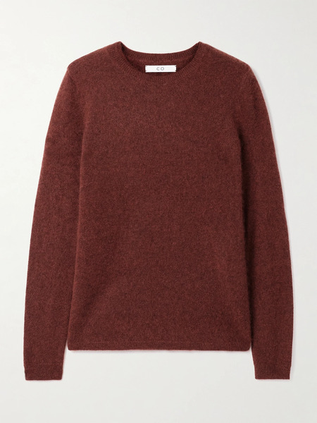  Co   Cashmere And Silk Blend Sweater   Brick 