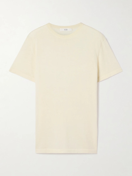  Co   Cashmere T Shirt   Ivory 