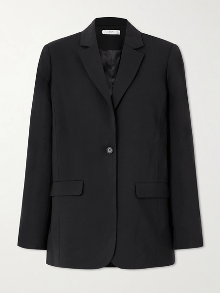  Co   Oversized Wool Blend Blazer   Black 