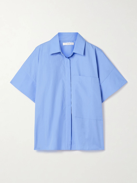  Co   Cotton Poplin Shirt   Blue 