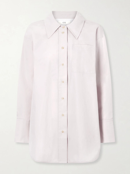  Co   Cotton Poplin Shirt   Purple 