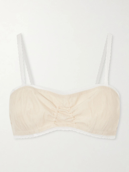  Colleen Allen   Tulle Bralette   Sand 