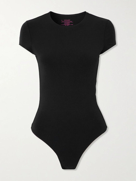  Commando   Butter Luxe Stretch Micro Modal Bodysuit   Black 