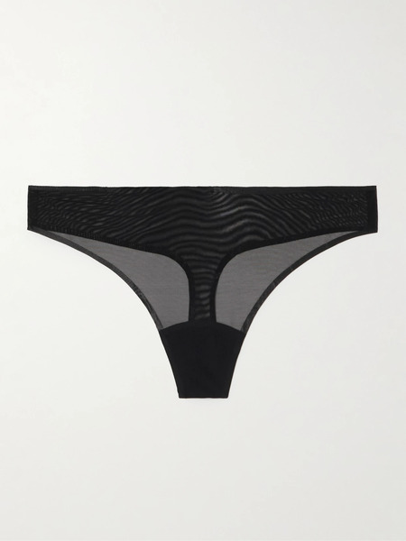  Commando   Chic Mesh Thong   Black 