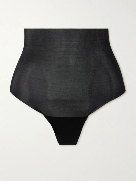  Commando   Featherlight Control Stretch Jersey Thong   Black 