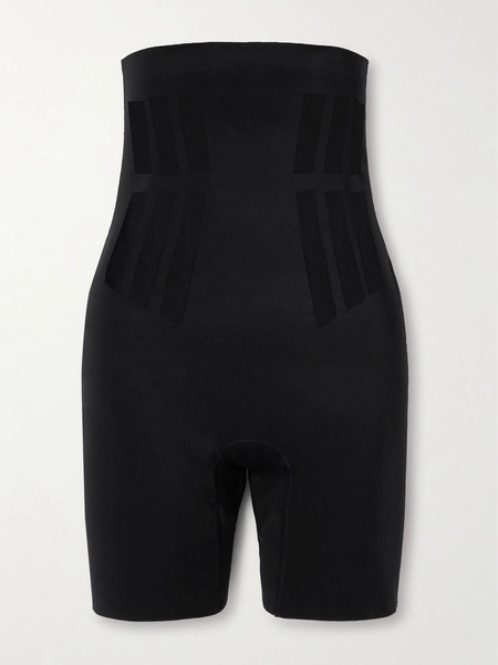 Commando   Luxe Control Stretch Mesh Trimmed Tech Jersey Shorts   Black 