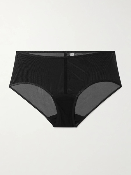  Commando   Stretch Mesh Briefs   Black 