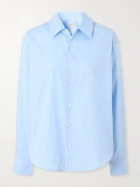  Comme Si   Cotton Poplin Shirt   Sky Blue 
