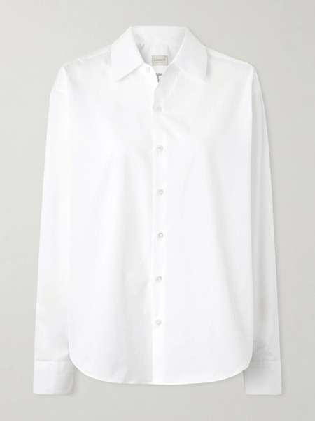  Comme Si   Cotton Poplin Shirt   White 