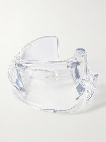  Completedworks   Draped Resin Cuff   Clear 
