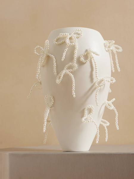  Completedworks   Large Embellished Ceramic Vase   White 