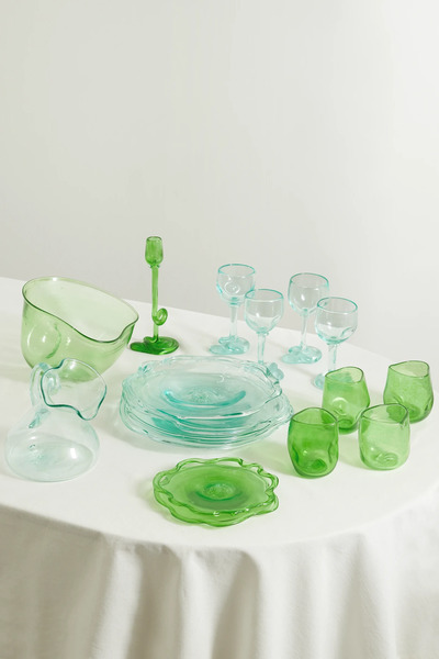  Completedworks   17 Piece Glass Dinner Set   Clear 
