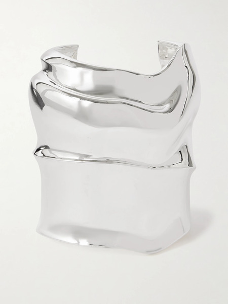 Completedworks   Pool Silver Plated Cuff   Medium 