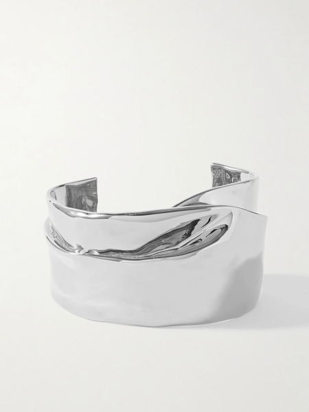  Completedworks   Ridge Silver Plated Cuff   M 