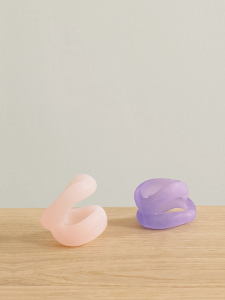  Completedworks   Set Of Two Napkin Rings   Purple 