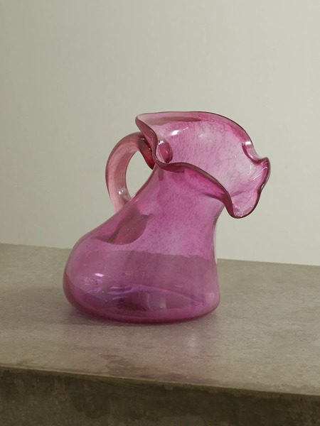  Completedworks   Thaw Medium Recycled Glass Jug   Magenta 
