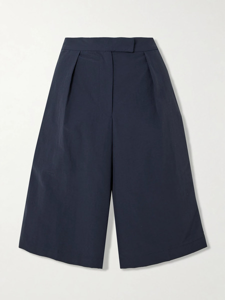  Conner Ives   Pleated Woven Shorts   Navy 