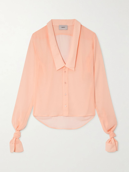  Coperni   Chiffon Blouse   Peach 
