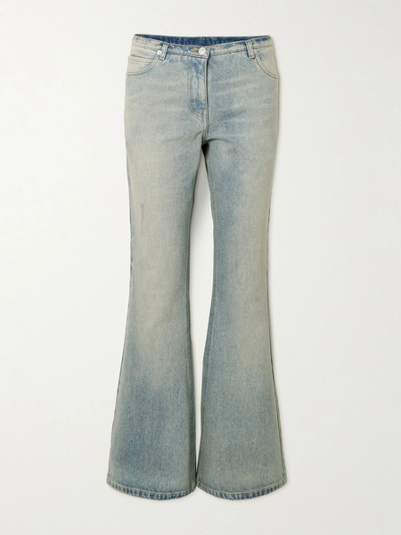  Courreges   Mid Rise Bootcut Jeans   Light Blue 