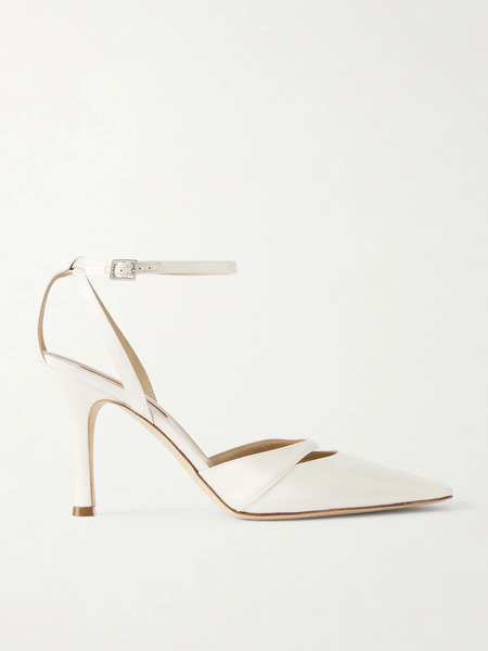  Danielle Frankel   Josie Satin Pumps   Ivory 