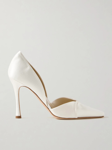  Danielle Frankel   Kennedy Satin Pumps   Ivory 