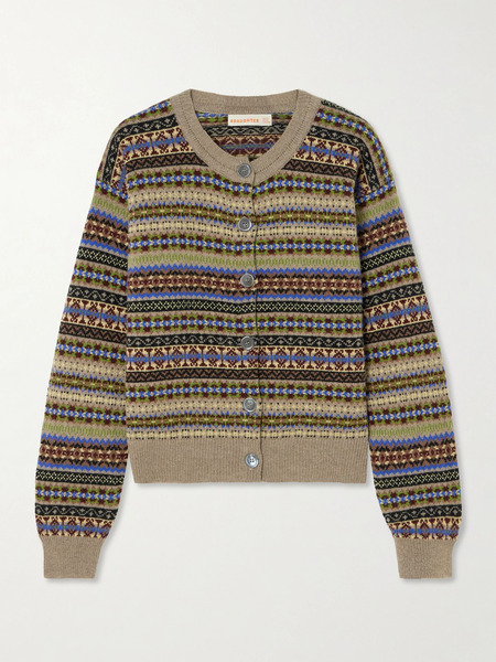  &daughter   Ada Fair Isle Wool Cardigan   Multi 