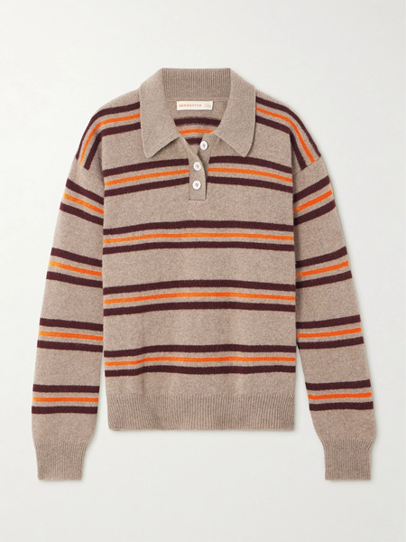  &daughter   Edith Striped Wool Polo Sweater   Multi 
