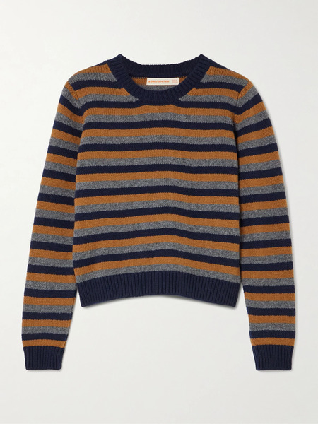  &daughter   Rosha Striped Wool Sweater   Gray 
