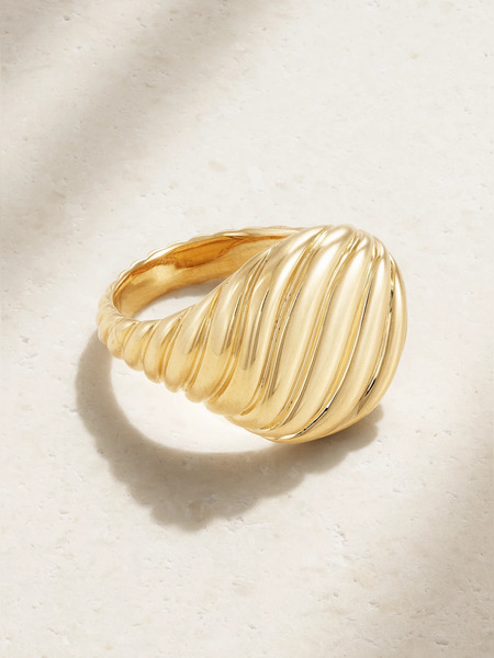  David Yurman   Cable 18 Karat Gold Signet Ring   3 