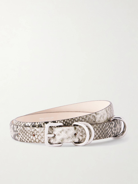  Déhanche   Constance Snake Effect Leather Belt   Snake Print 