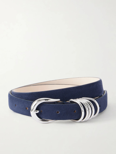  Déhanche   Hollyhock Suede Belt   Navy 