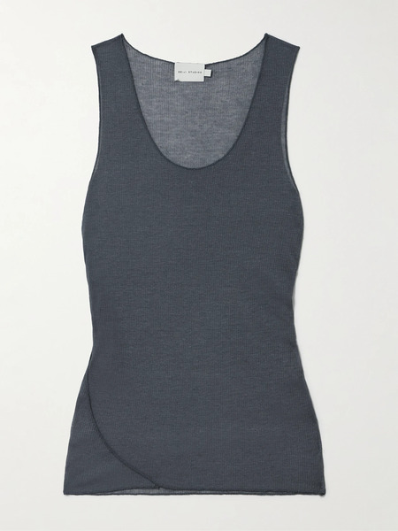  Deiji Studios   Ribbed Knit Tank   Gray 