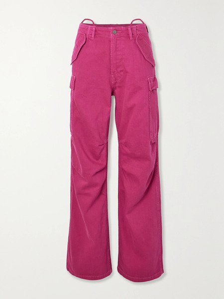  Denimist   High Rise Boyfriend Cargo Jeans   Pink 