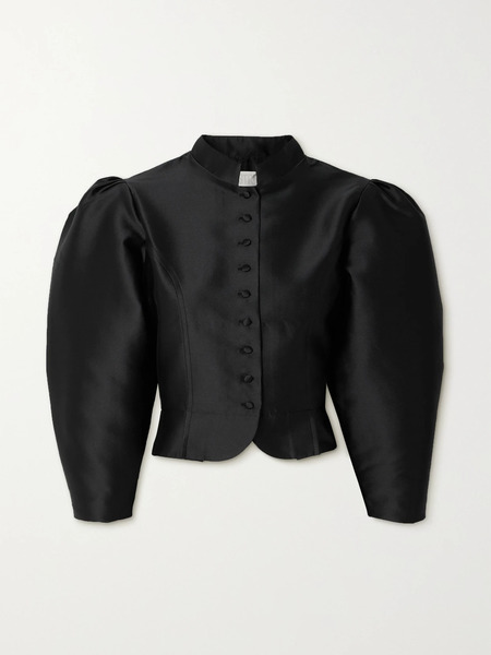  Destree   Amoako Cropped Faille Jacket   Black 