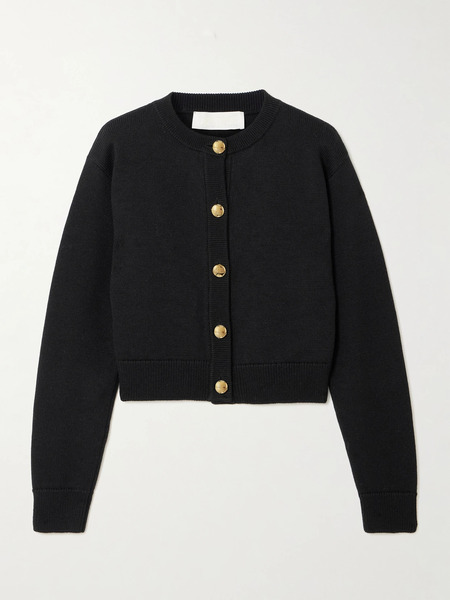  Destree   Deborah Cropped Wool Cardigan   Black 