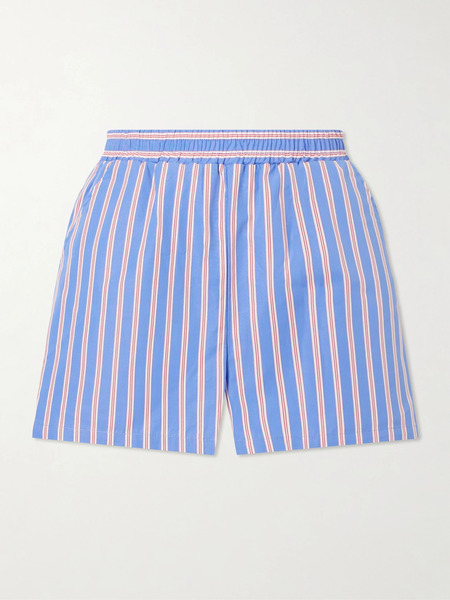  Destree   Susumu Striped Cotton Poplin Shorts   Multi 