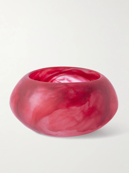  Dinosaur Designs   Boulder Resin Bangle   Burgundy 