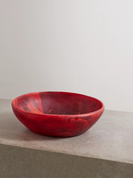  Dinosaur Designs   Large Resin Salad Bowl   Red 