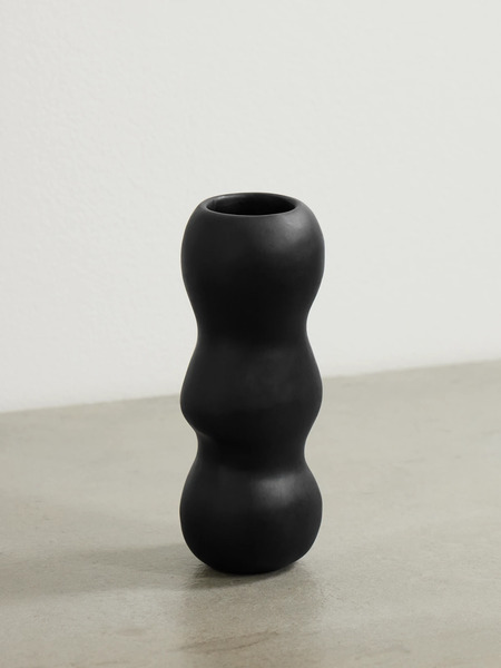  Dinosaur Designs   Mountain Small Resin Vase   Black 
