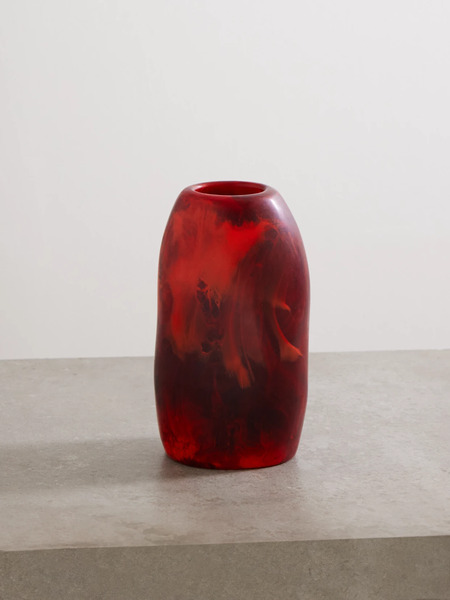  Dinosaur Designs   Pebble Medium Resin Vase   Red 