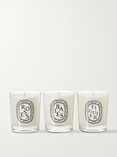  Diptyque   Set Of Three Scented Candles, 3 X 70g   White 